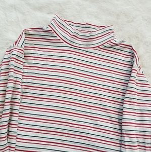 FINAL SALE "Vintage" Striped Turtleneck